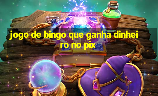 jogo de bingo que ganha dinheiro no pix