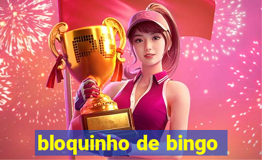 bloquinho de bingo