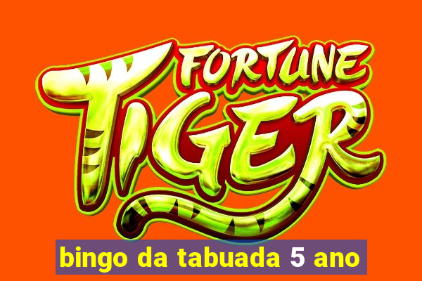 bingo da tabuada 5 ano