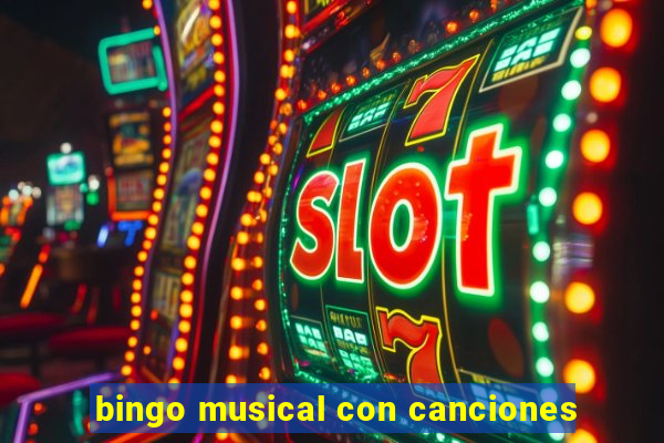 bingo musical con canciones