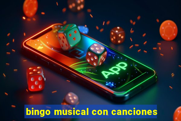 bingo musical con canciones