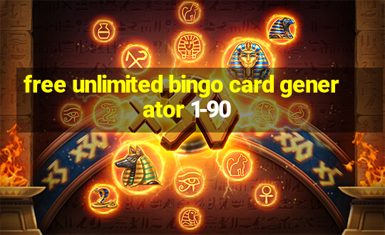 free unlimited bingo card generator 1-90