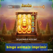 bingo animais imprimir