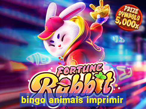 bingo animais imprimir