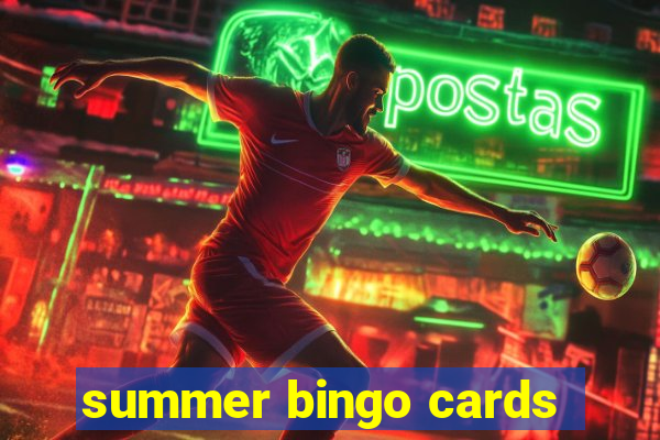 summer bingo cards