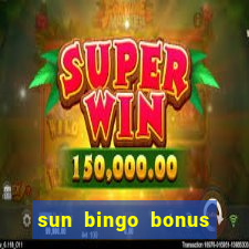 sun bingo bonus terms and conditions