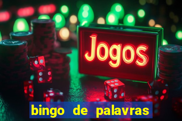 bingo de palavras para 3 ano