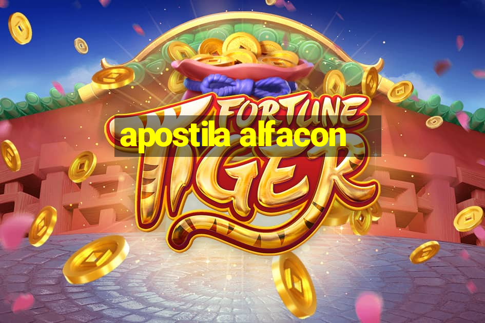 apostila alfacon