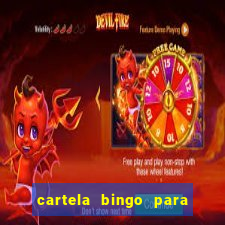 cartela bingo para cha de cozinha imprimir gratis