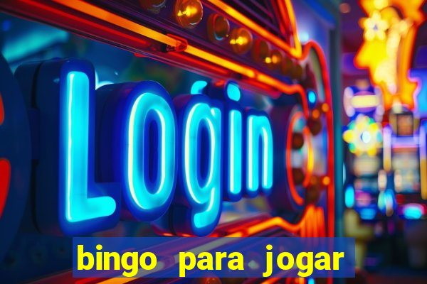 bingo para jogar com os amigos