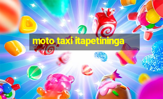 moto taxi itapetininga