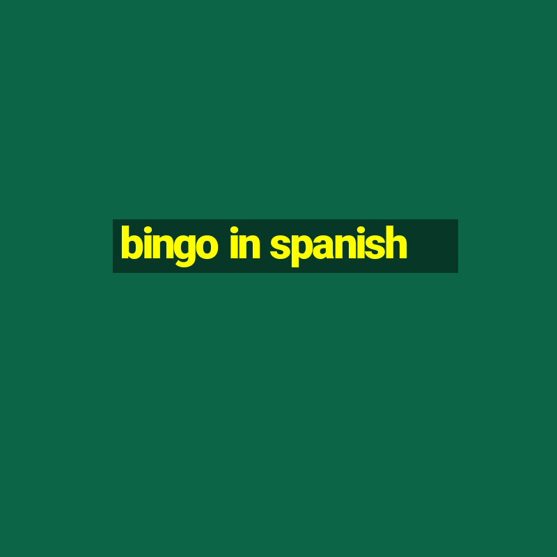 bingo in spanish