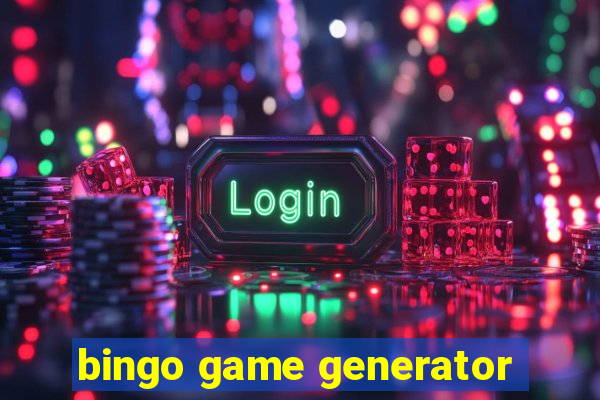 bingo game generator