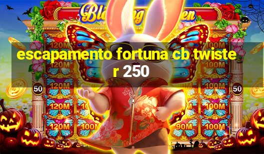 escapamento fortuna cb twister 250