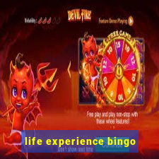 life experience bingo