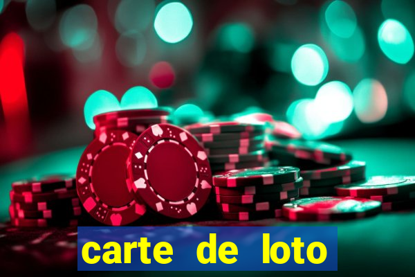 carte de loto bingo a imprimer gratuit