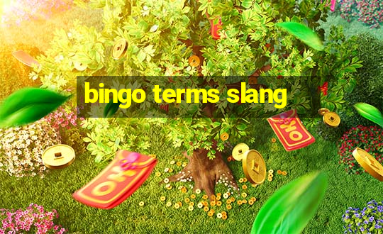 bingo terms slang