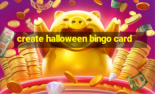 create halloween bingo card