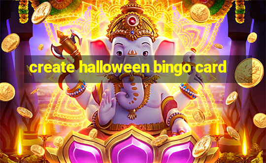 create halloween bingo card