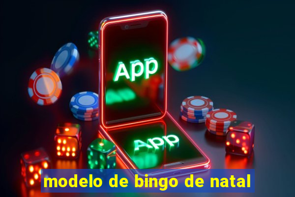 modelo de bingo de natal