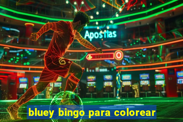 bluey bingo para colorear