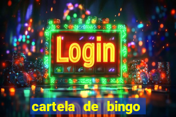 cartela de bingo da noiva para imprimir