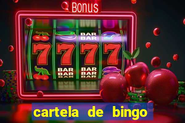 cartela de bingo da noiva para imprimir