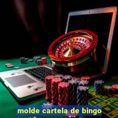 molde cartela de bingo