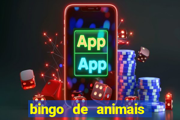 bingo de animais para imprimir e colorir