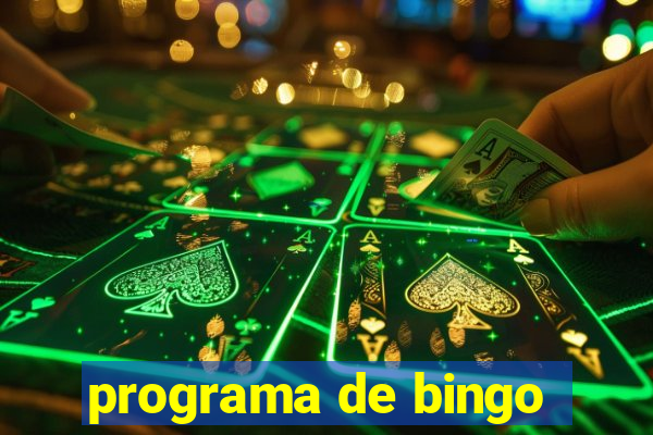 programa de bingo