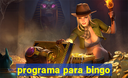 programa para bingo