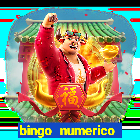 bingo numerico educa??o infantil