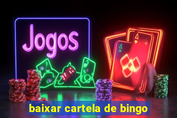 baixar cartela de bingo