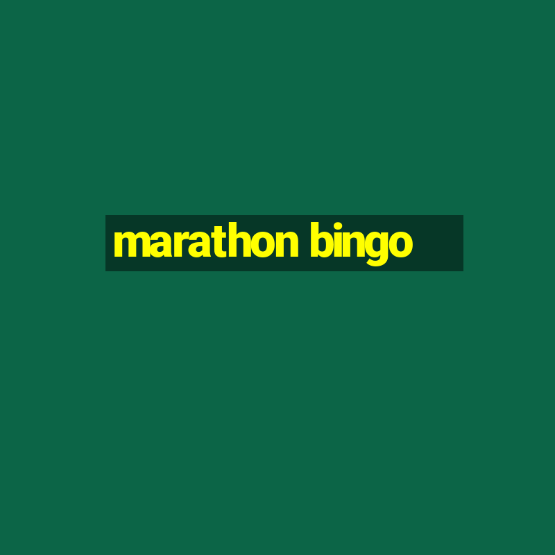 marathon bingo