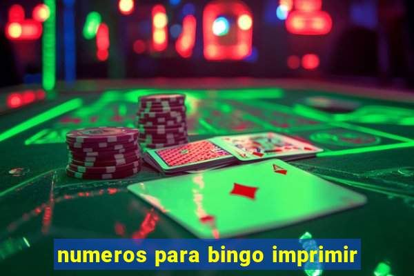 numeros para bingo imprimir