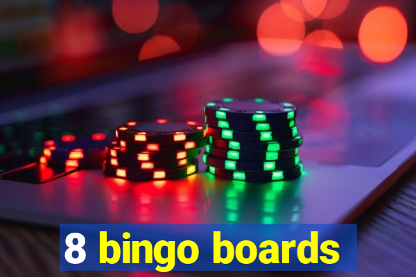 8 bingo boards