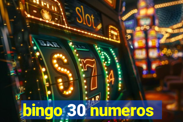 bingo 30 numeros