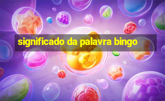 significado da palavra bingo