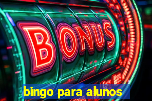 bingo para alunos