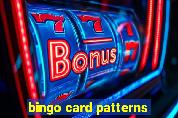 bingo card patterns