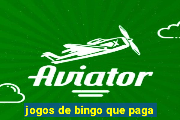 jogos de bingo que paga