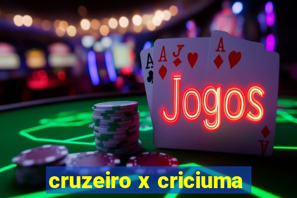 cruzeiro x criciuma