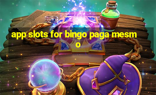 app slots for bingo paga mesmo