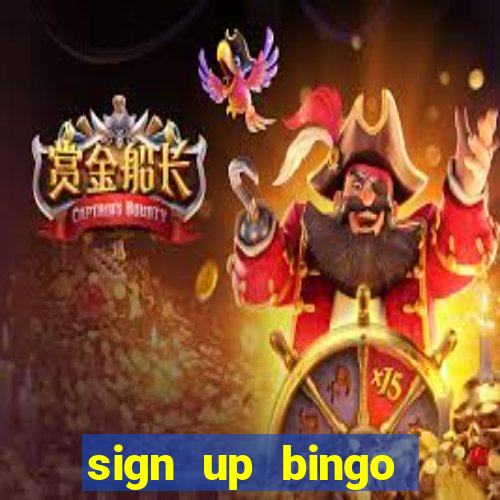 sign up bingo bonus no deposit