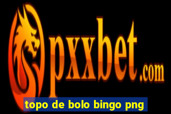 topo de bolo bingo png