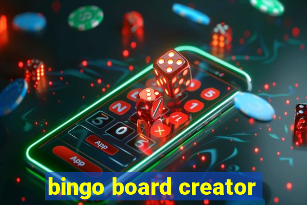 bingo board creator