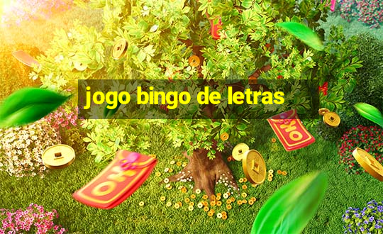 jogo bingo de letras