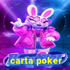 carta poker