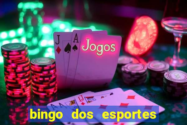 bingo dos esportes para imprimir