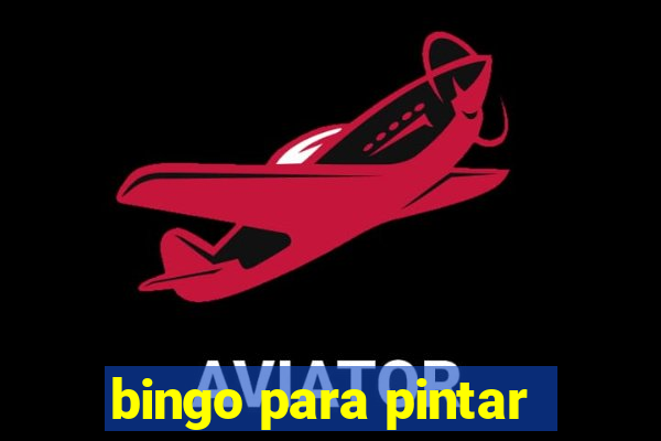 bingo para pintar